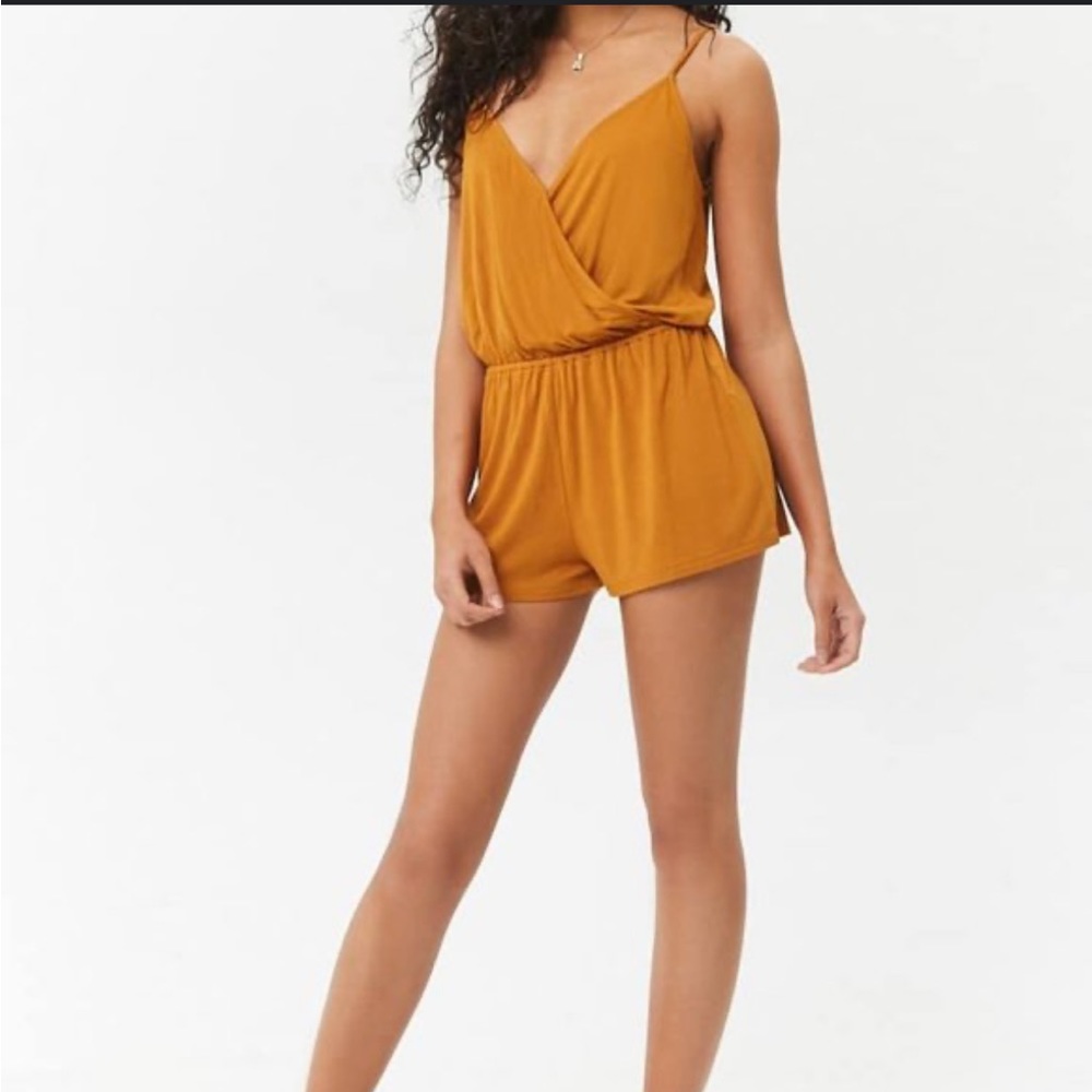 Mustard romper by Forever 21